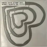 Simon Says Stamp Wonky Hearts Die 2017 Crafting Tool