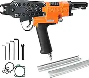 K-SC7C 15 Gauge Pneumatic Hog Ring Gun 19mm Crown 4.8mm Closure Diameter Hog Ring Stapler Air Power Hog Ring Plier Hog Ring Staple Gun C Ring Stapler