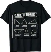 [VidiAmazing] Name The Triangle - Mathematics Triangular Problem Solving ds677 T-Shirt