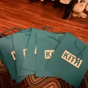 5 Authentic Kith Shopping Bag Gift Tote 14" x 12" x 6". **