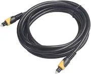 BRIGHTFUFU Optical Fiber Audio Cable Spdif for Amplifiers High Speed Low Loss Digital Audio Transmission Compatible with DVD Ray Home Theater Receivers and More