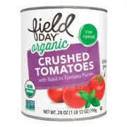 Organic Crushed Tomatoes With Basil 28 Oz (Case Of 12)