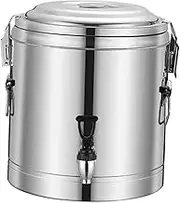 Pitycbo Beverage Dispenser Stainless Steel Insulated Container for Porridge Water Milk Tea, 20L
