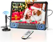 10.7" IPS Flat Screen TV, Mini LCD Monitor 1080P, Battery Operated with HDMI, AV