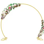 Wedding Arch 7.2FT Round Backdrop Stand Gold Metal Circle Backdrop Stand Circ...