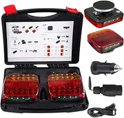 Wireless Trailer Lights Magnetic,Magnetic Wireless Tail Lights For Trailer,Magnetic Wireless Trailer Lights,100ft Range Rechargeable Led Tail Tow Light For Truck, Camper, Boat