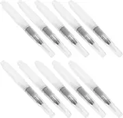 KALLORY 10pcs Water Brush Pen Oil Water Soluble Pencil Water Soluble Colored Pencils Watercolor Drawing Pen Water Color Brush Water Coloring Brush Tip Gouache Pencil Travel Marker Portable
