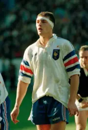 Olivier Brouzet of France during the Rugby Union International- Old Rugby Photo