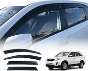 OAD4X4 Weathershields Compatible with KIA Sorento XM Series 2009-2015, Weather Shields Window Visors Wind Deflectors Sun Rain Guard 4PCS Set