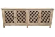 MF Raffles Recycled Elm Timber 4 Door Buffet
