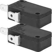 WATIIFUFU 2pcs Micro Switch for Microwave Oven Repair Door Interlock Safety Part (2 Normally Open)