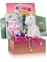 Kids Toys, Large Unicorn Surprise Box Unicorn Plush, Coloring Book and Markers