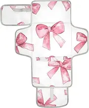 Reusable Diaper Changing Pads with Tissue Pocket Changing Pads for Changing Table with Built-in Pillow