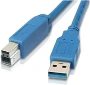 Astrotek AM-BM Type A to B Male to Male USB 3.0 Printer Cable, Blue, 1 Meter