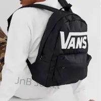 在飛比找蝦皮購物優惠-【JnB】現貨.vans 電繡後揹包 黑 萬用包 logo 