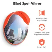 Simplified Installation of the Adjustable 18 Inch Blind Spot Reflector
