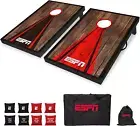 Cornhole Board Set Includes Bean Bags and Travel Case, Ideal for Kids Games, Fam