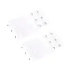Bra Extender 3 Hook Elastic Extension Strap Plus Size Clip On Maternity White 2X
