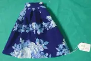 Royal Blue Floral Skirt for 22" Fashion & BJD Dolls HMSK02