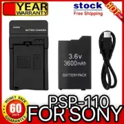 Battery for Sony PSP 2000/3000 PSP-S110 Console Battery + Usb Changer