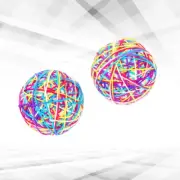 2 Pcs Large Yarn Ball Toys Interactive Kitten Cat Teaser Chewing