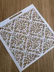 damask pattern stencil
