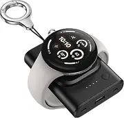 Charger for Google Pixel Watch 3/2/Fitbit Versa 4/Versa 3/Sense 2/Sense/Ace LTE (Not for Google Pixel Watch 1), 1800mAh Portable Charger with Keychain, SwanScout 305G2