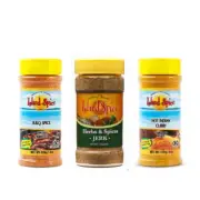 3* Island Spice BBQ, Jerk & Hot Indian Curry 8o Botte Seasoning,ProductofJamaica
