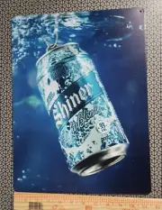 16x12 Shiner Bock BEER Metal Tin Tacker Bar Sign Blonde Light Texas Reproduction