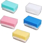 PAMINGONO 5pcs Touch Brush Massage Sponge Baby Hand Washing Tactile Response for Infants