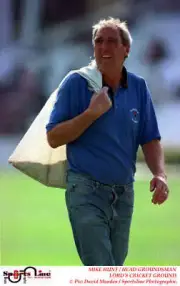 Mike Hunt Head Groundsman Lord'S Cricket Ground Old Cricket Photo 1