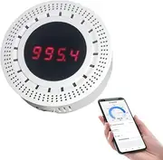 EVTSCAN Smart Environmental Monitor, Pressure, Temperature, Humidity, LED Display, Remote Control via Tuya APP, Smart Automation, for Home and Office Use (Yours WiFi Version)