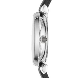 【EMPORIO ARMANI 官方直營】GIANNI T-BAR女錶 質感大理石紋黑色手錶 32MM AR11171