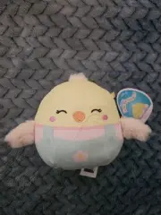 Squishmallows NEW Aimee The Spring Chick 5" Plush Yellow Chick With Overalls