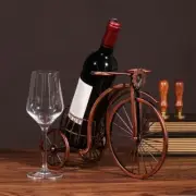 for Creative Wine Bottle Holder Wine Rack for Single Bottle Three-wheeled Car Sh
