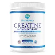 NutraScience Creatine Monohydrate Powder with BioPerine Supports Lean Muscle ...