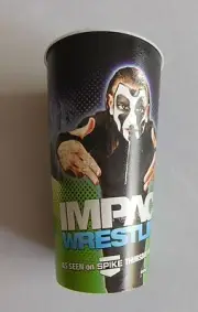 SINGLE ONE NEW 32oz TNA IMPACT WRESTLING "JEFF HARDY" HARD PLASTIC SOUVENIR CUP