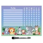 Kid’s Dry Erase Whiteboard Chore Chart | Removable and Restickable Adhesive D...