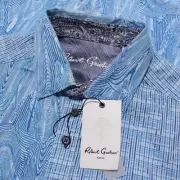 Robert Graham NWT Proxima Casual Button Down Shirt Size S in Blue Pattern