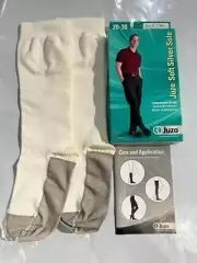 Juzo Soft Silver Men's Ribbed Knee High 20-30mmHg (White) Size V (5) 12349