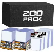200ct Toploaders Cards Sleeves Bundle for Trading Cards, 200 Pack Toploaders