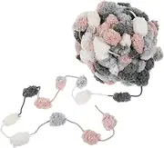 Beatifufu 09 Cat Design 3-ply Knitting Yarn DIY Wool for Basket Pillow Comfortable Elastic Sturdy Polyester 1 Roll