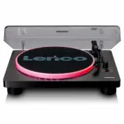 Turntable with Speakers Vinyl Record Player Set Stereo System Deck LED Lights