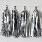 Bunting Flags 14inch 35cm 5pcs Rose Gold Tassel Tissue Paper Tassels Party Wall Hanging Decoration Wedding Garland Birthday Bunting Bunting (Size : 15)