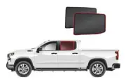 Genuine SNAPSHADES Car Rear Window Shades for Chevrolet Silverado 1500 Crew C...