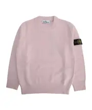 Stone Island Junior Logo Patch Crewneck Jumper 8Y,12,14Y,10Y pink