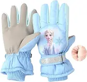 [FEIFEI'S BOW] FEIFEI’S BOW Kids Boy Girl Spiderman Elsa Waterproof Winter Snow Ski Snowboard Fleece Thermal Warm Outdoor Gloves