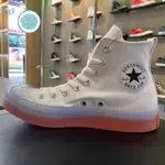 CONVERSE CHUCK TAYLOR ALL STAR CX 全白 果凍 紅底 帆布鞋 167807C