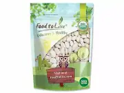 Organic Large White Kidney Beans — Whole Raw Dried Beans, Vegan, Kosher, Bulk.