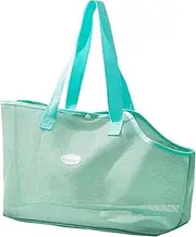 Dog Carrier Hnadbag for Small Dogs Cat, Summer Breathable Mesh Beach Bag Dog Pets Carrier Soft Sided Collapsible Outdoor Travel Puppy Carrier (Green, M)